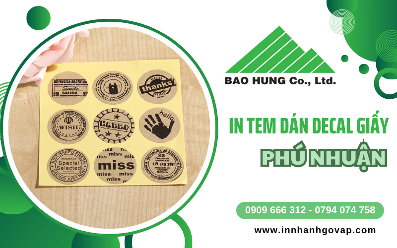 in tem dán decal giấy Phú Nhuận