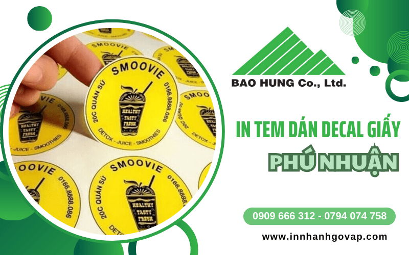 in tem dán decal giấy Phú Nhuận