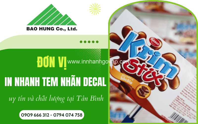 In nhanh tem nhãn decal Tân Bình