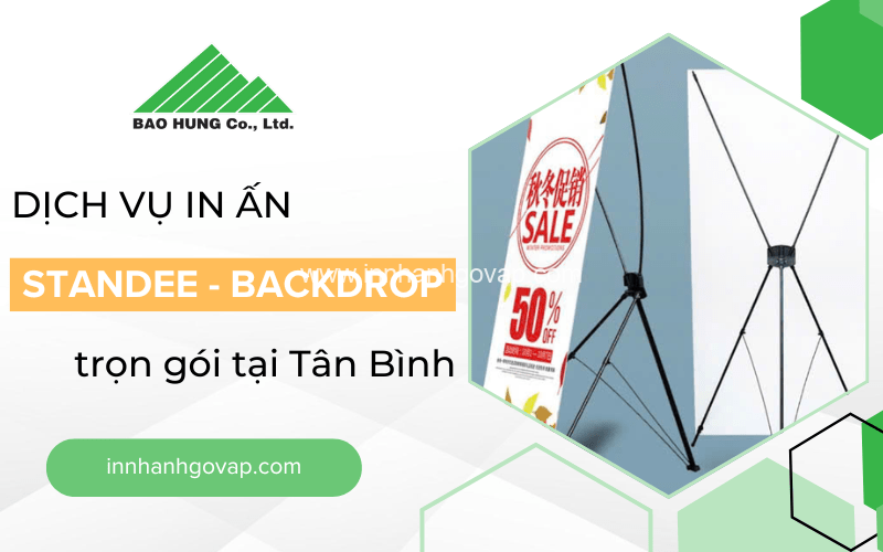 in standee backdrop tân bình